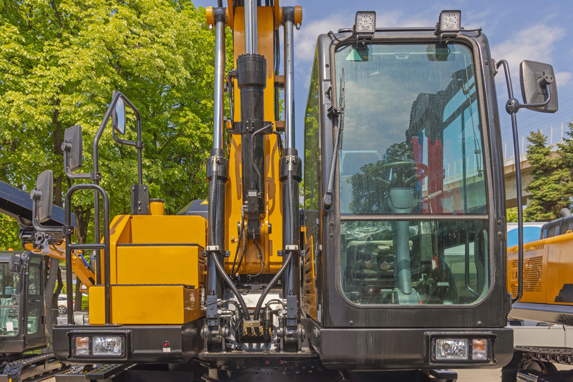Excavator Machine Driver Cabin